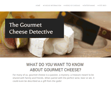 Tablet Screenshot of gourmetcheesedetective.com